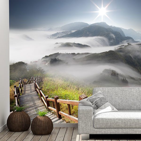 Fototapeten: Berge im Nebel