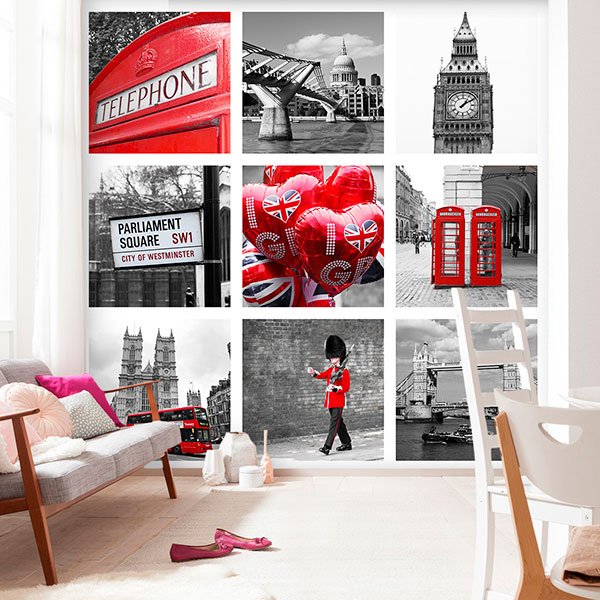 Fototapeten: Collage von London