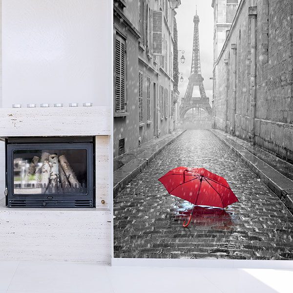 Fototapeten: Regen in Paris 0