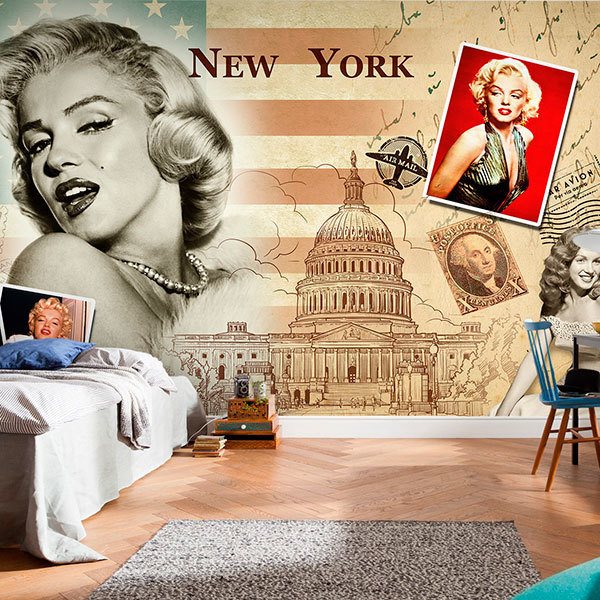Fototapeten: Collage Marilyn Monroe
