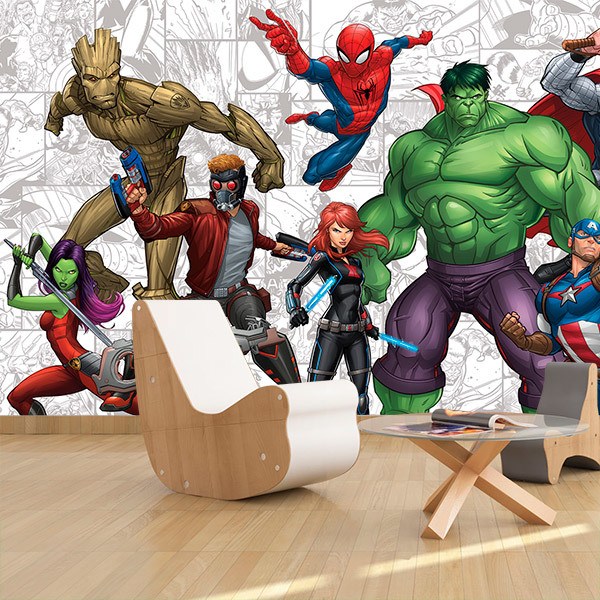 Fototapeten: Avengers Comic-Charaktere
