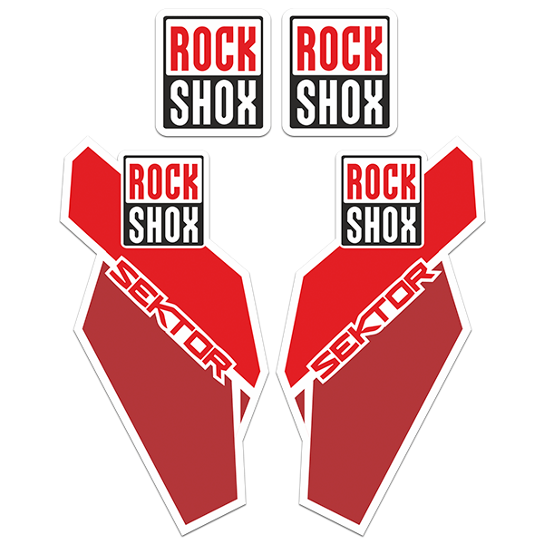 Aufkleber: Fahrradgabel Kit Rock Shox Sektor