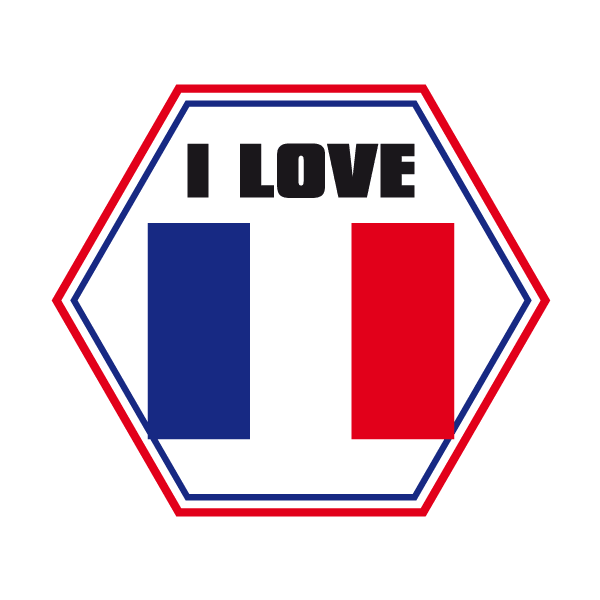 Aufkleber: France