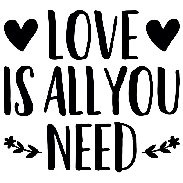 Wandtattoos: Love is all you need