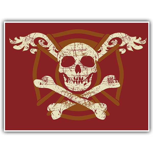 Aufkleber: Piratenflagge