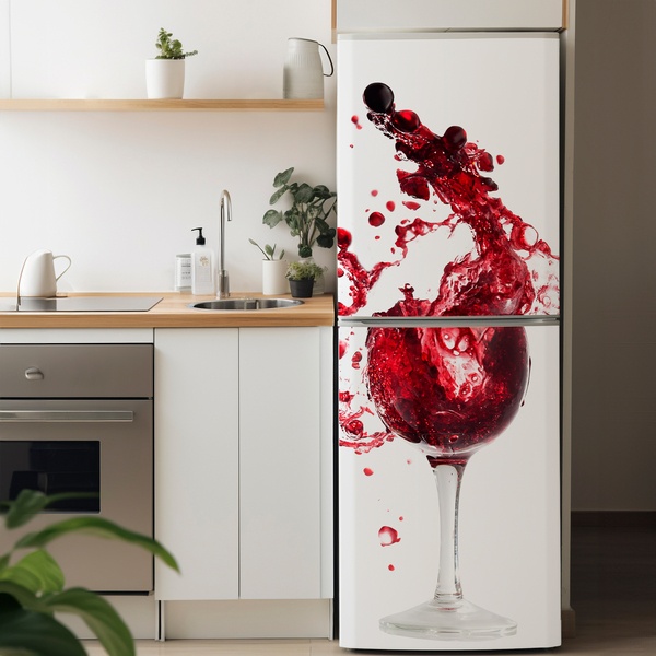 Wandtattoos: Glas Wein