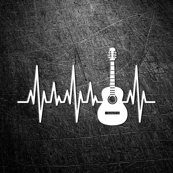 Aufkleber: Cardio Elektro Gitarre