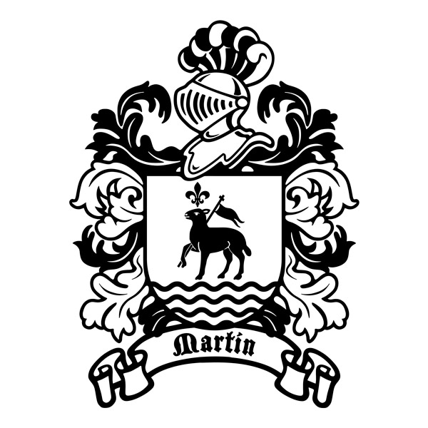 Wandtattoos: Heraldisches Wappen Martín