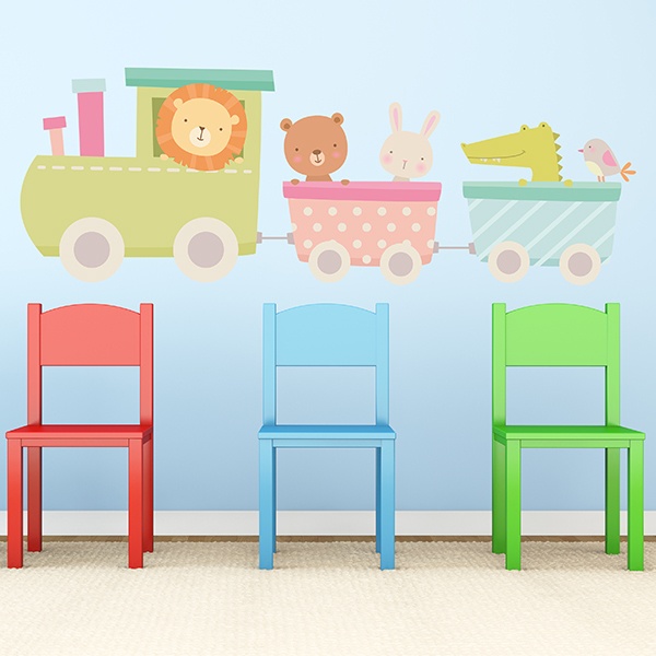 Kinderzimmer Wandtattoo: Zug der Tiere