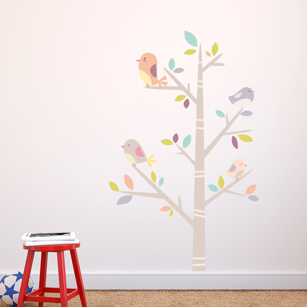 Kinderzimmer Wandtattoo: Baum der Vögel