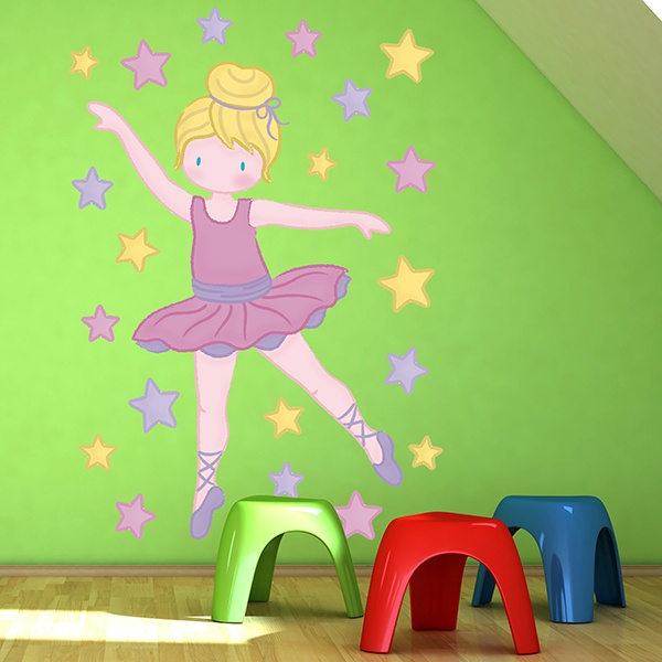 Kinderzimmer Wandtattoo: Tänzerin