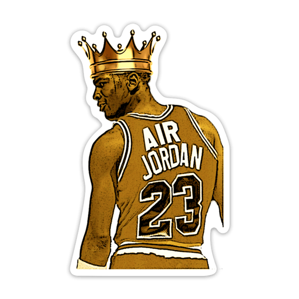 Aufkleber: Michael Jordan König