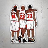 Aufkleber: Michael Jordan, Rodman und Pippen 3