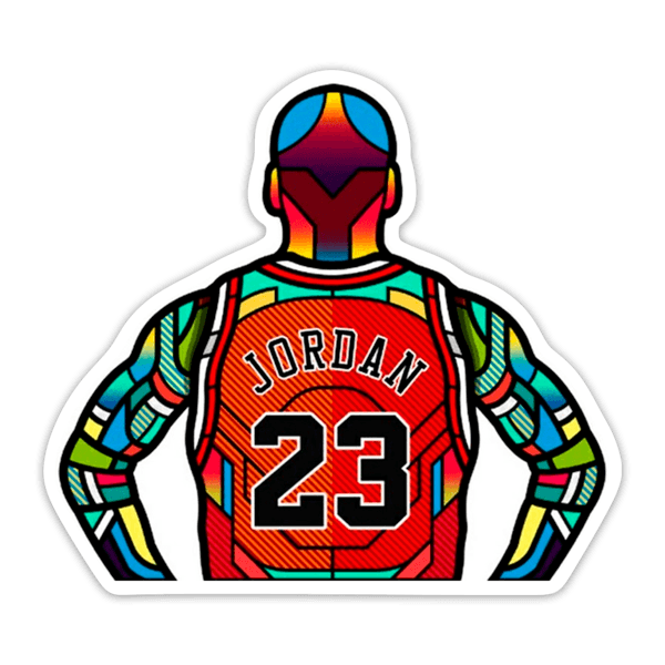 Aufkleber: Michael Jordan Collage