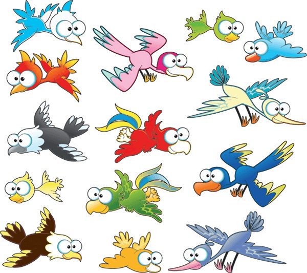 Kinderzimmer Wandtattoo: Vögel