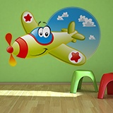 Kinderzimmer Wandtattoo: Das Lustige Flugzeug 5