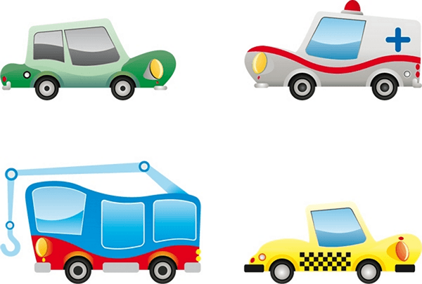 Kinderzimmer Wandtattoo: Little cars 02