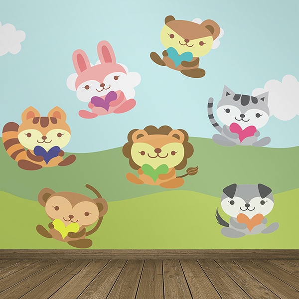 Kinderzimmer Wandtattoo: Animals
