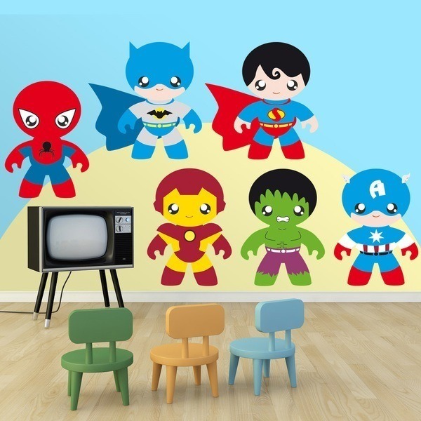 Kinderzimmer Wandtattoo: Heroes Kit
