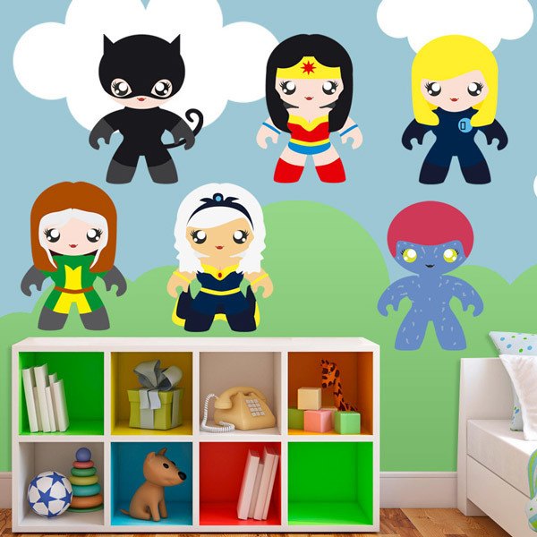 Kinderzimmer Wandtattoo: Kit von Heldinnen