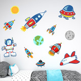 Kinderzimmer Wandtattoo: Space Kit 5