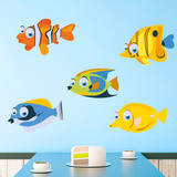 Kinderzimmer Wandtattoo: Kit von tropischen Fischen 3
