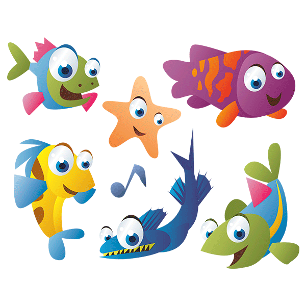 Kinderzimmer Wandtattoo: Aquarium 3