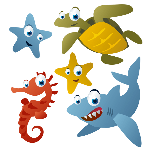 Kinderzimmer Wandtattoo: Aquarium 5