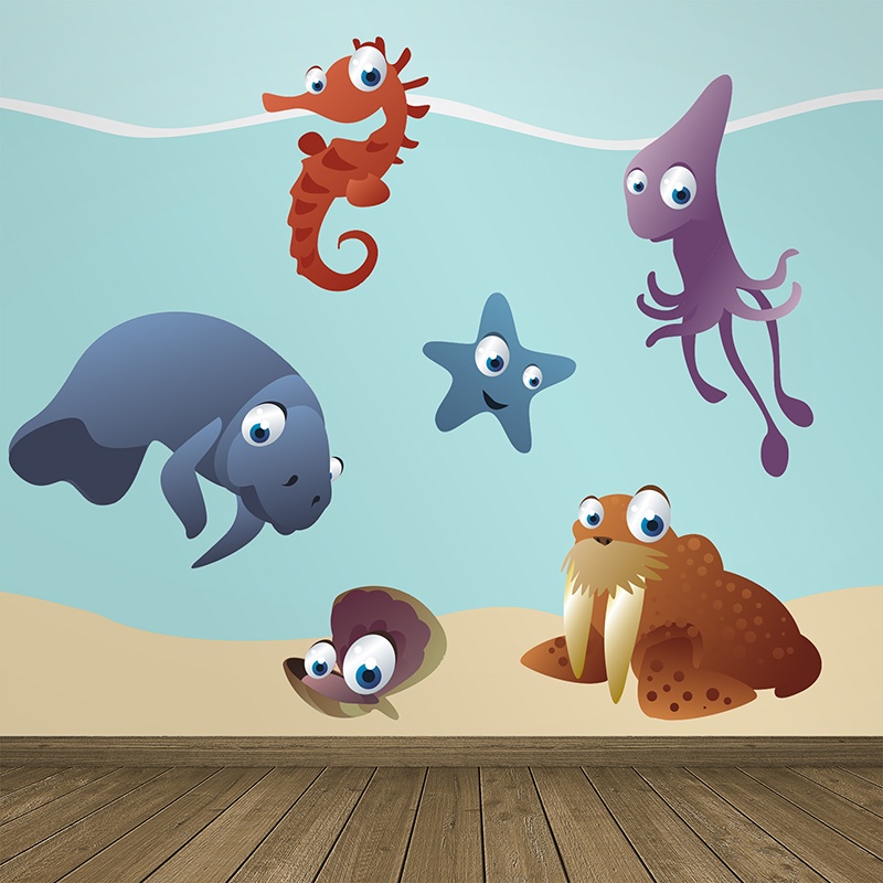 Kinderzimmer Wandtattoo: Marine Aquarium Kit