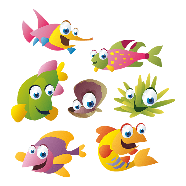 Kinderzimmer Wandtattoo: Aquarium 11