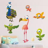 Kinderzimmer Wandtattoo: Vögel kit 3