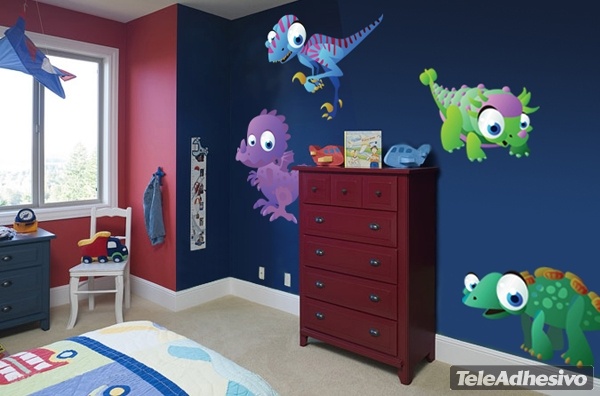 Kinderzimmer Wandtattoo: Dinosaurier-Set