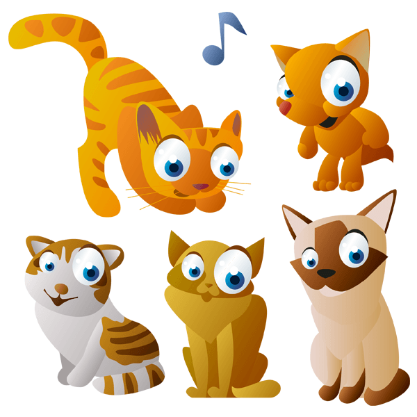 Kinderzimmer Wandtattoo: Cats 2