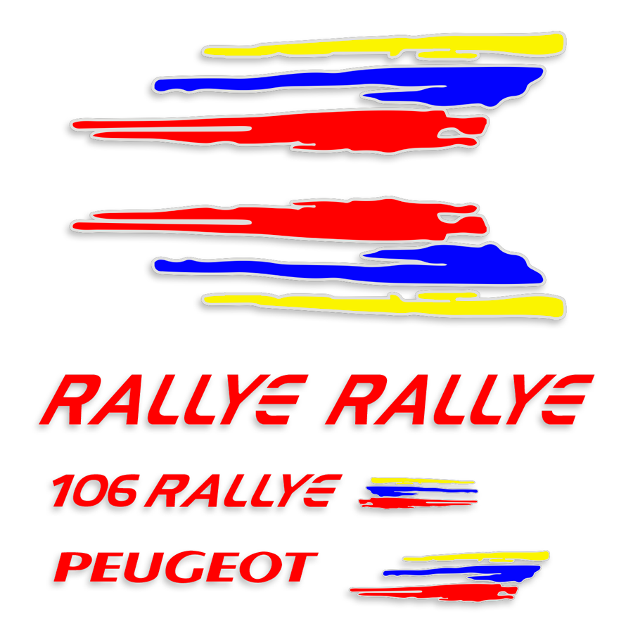 Aufkleber: Peugeot 106 Rallye Kit