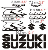 Aufkleber: Suzuki GSXR 600 2