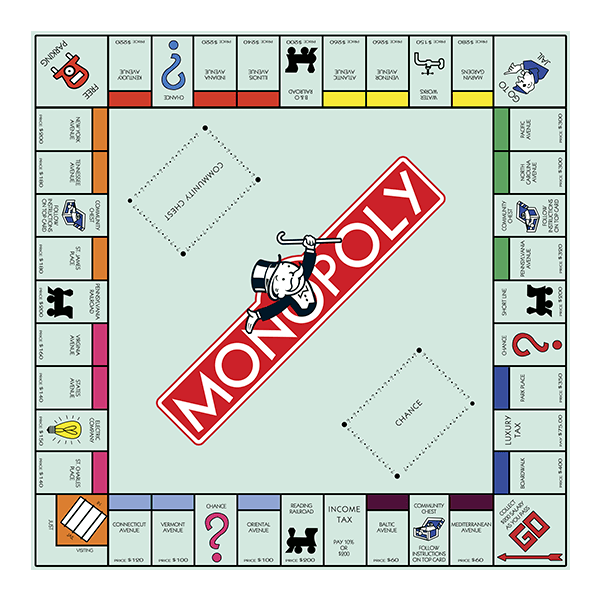 Wandtattoos: Wandtattoo für Ikea Lack Monopoly
