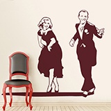 Wandtattoos: Fred Astaire und Ginger Rogers 2