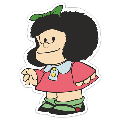 Aufkleber: Mafalda