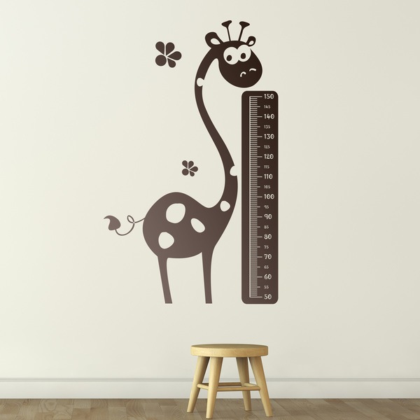 Kinderzimmer Wandtattoo: Messlatte Giraffe
