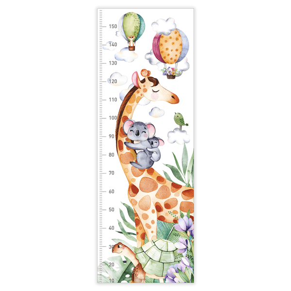 Kinderzimmer Wandtattoo: Giraffe und Koala Meter