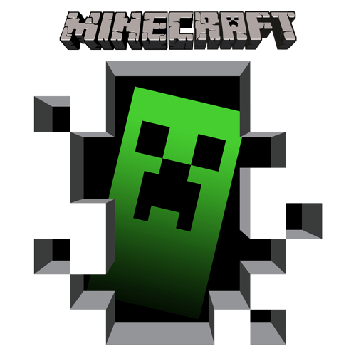 Wandtattoos: Minecraft 3D 1