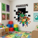 Wandtattoos: Minecraft 3D 2 12