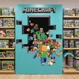 Wandtattoos: Minecraft 3D 2 16