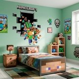 Wandtattoos: Minecraft 3D 2 18