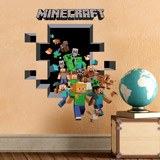 Wandtattoos: Minecraft 3D 2 8