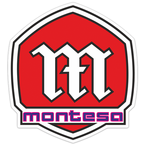 Aufkleber: Montesa logo 1