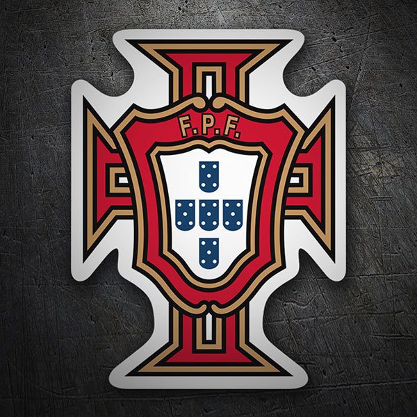 Aufkleber: Portugal - Fußball Schild