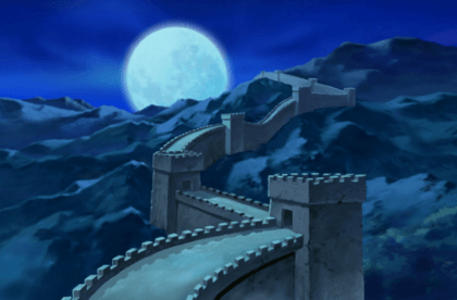 Wandtattoos: China Great Wall in der Nacht