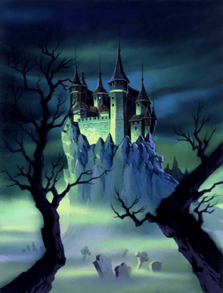 Wandtattoos: Graf Dracula Schloss