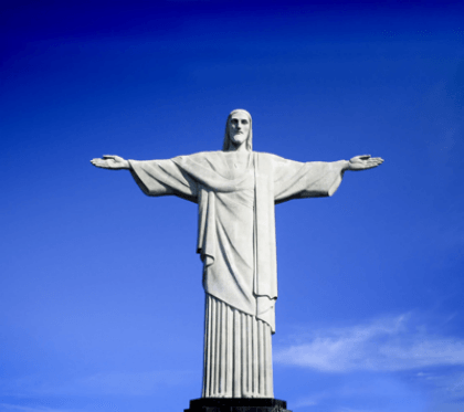 Wandtattoos: Statue von Jesus in Brasilien